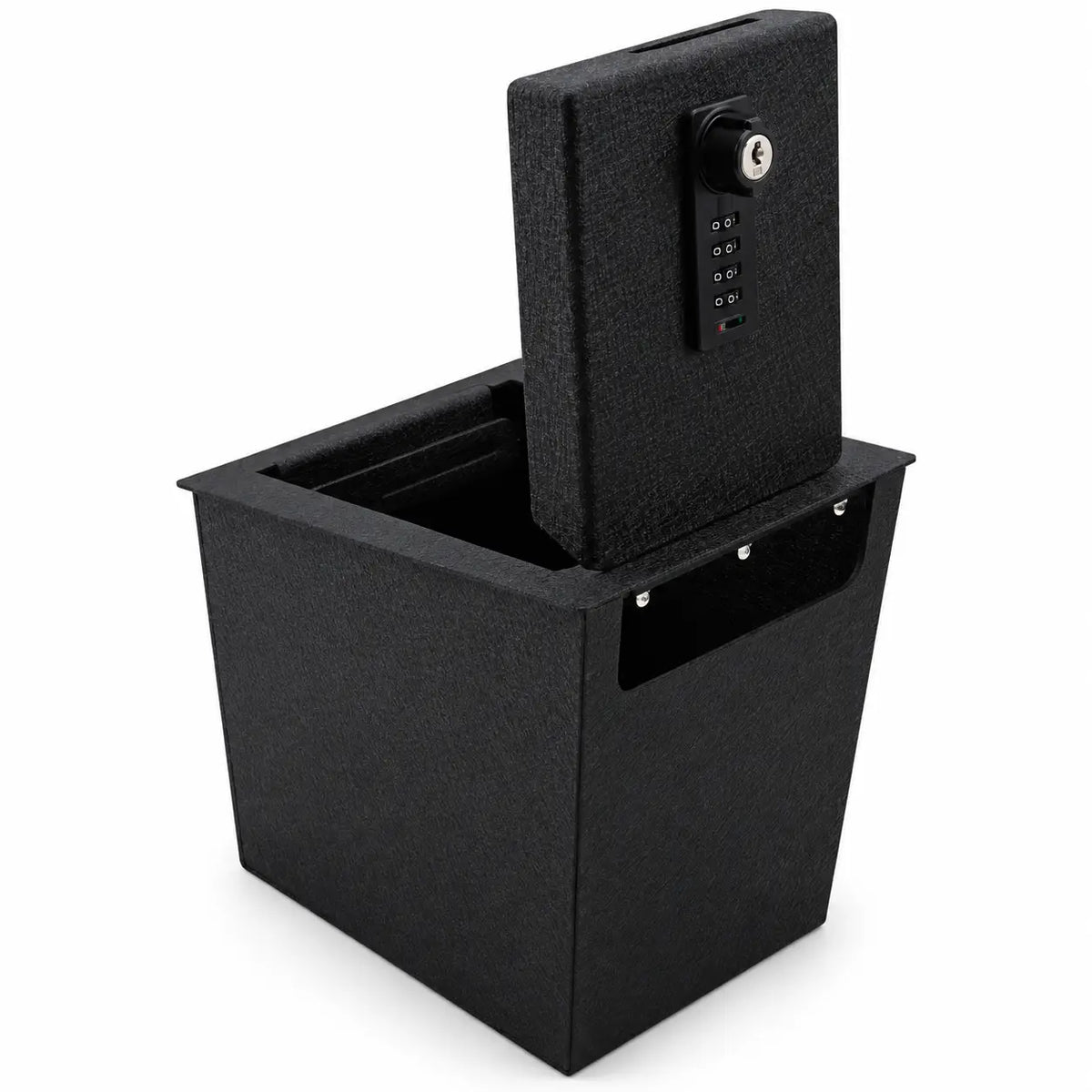 Console Safe Vault Box for 2025-2026 Hyundai Santa Cruz (4-Digit Combo Lock with Key)