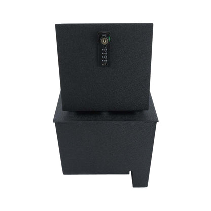 Pro Console Safe Vault Box for Nissan Titan (4-Digit Combo Lock with Key): 2016-2025