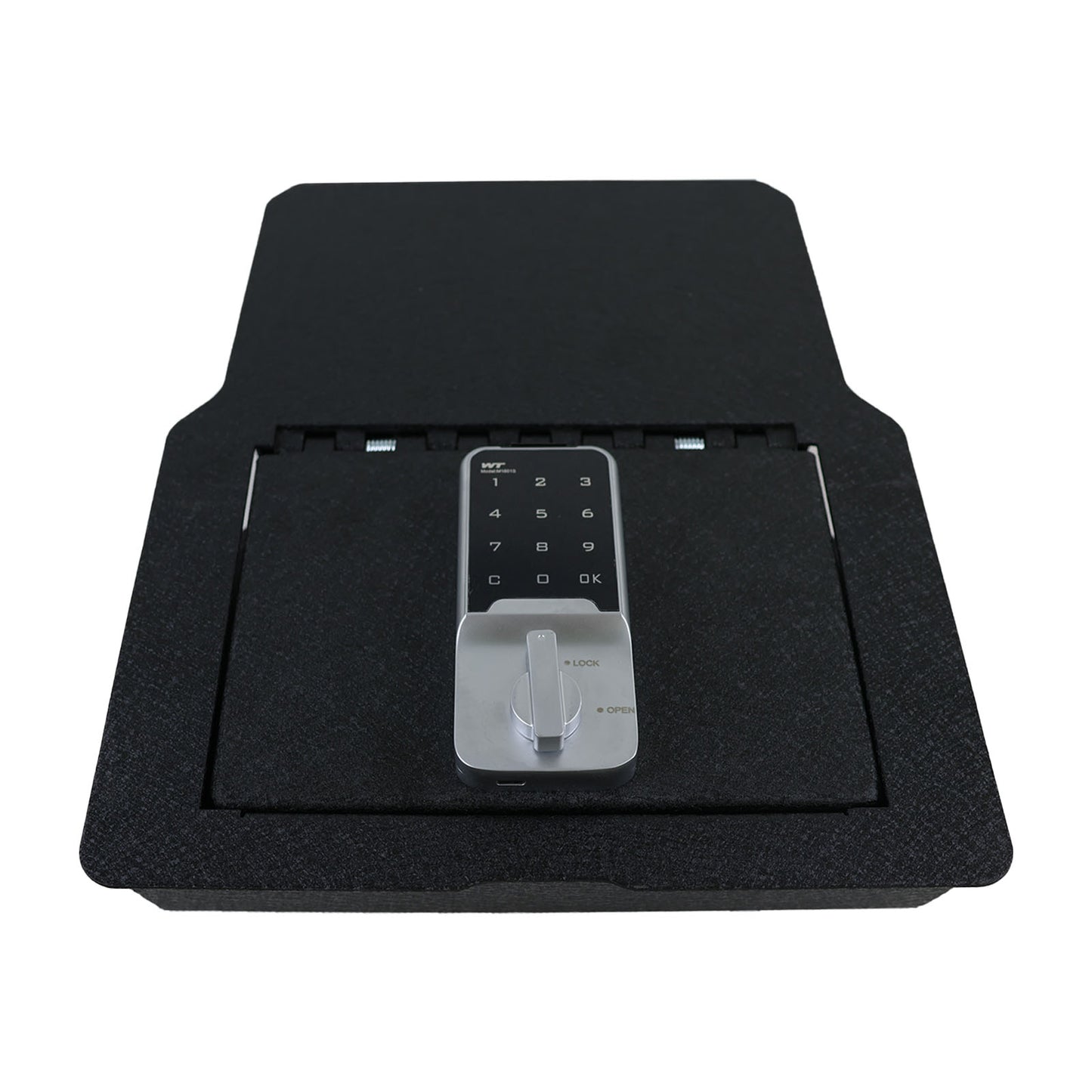 Underseat Console Safe Vault Box for Dodge Ram 1500/2500/3500 (Electronic Keypad Lock): 2020-2024