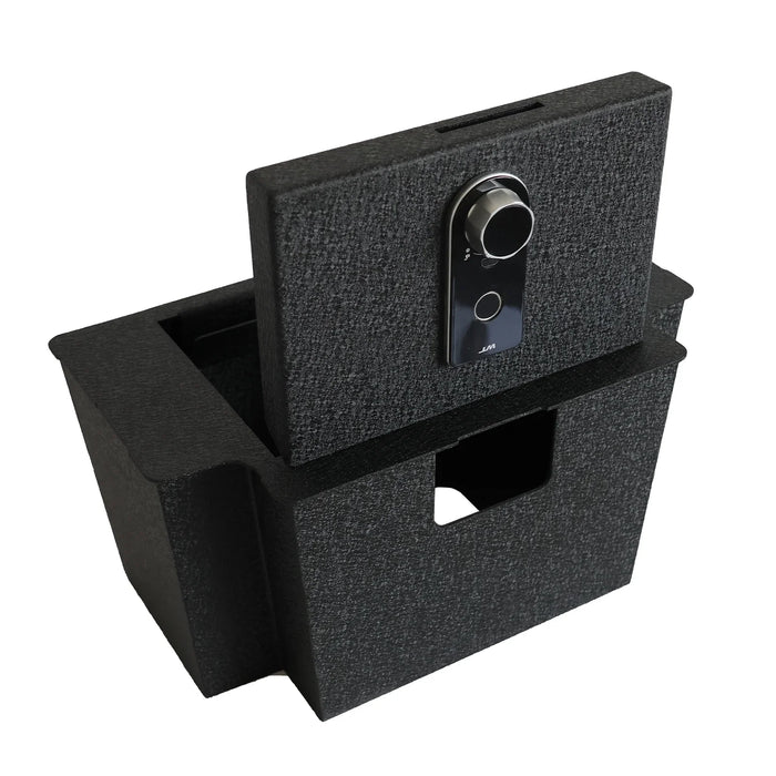 Console Safe Vault Box for Chevrolet Silverado (Fingerprint Lock with Key): 2023-2026