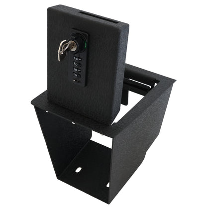 Console Safe Vault Box for BMW X4 (4-Digit Combo Lock with Key): 2018-2025