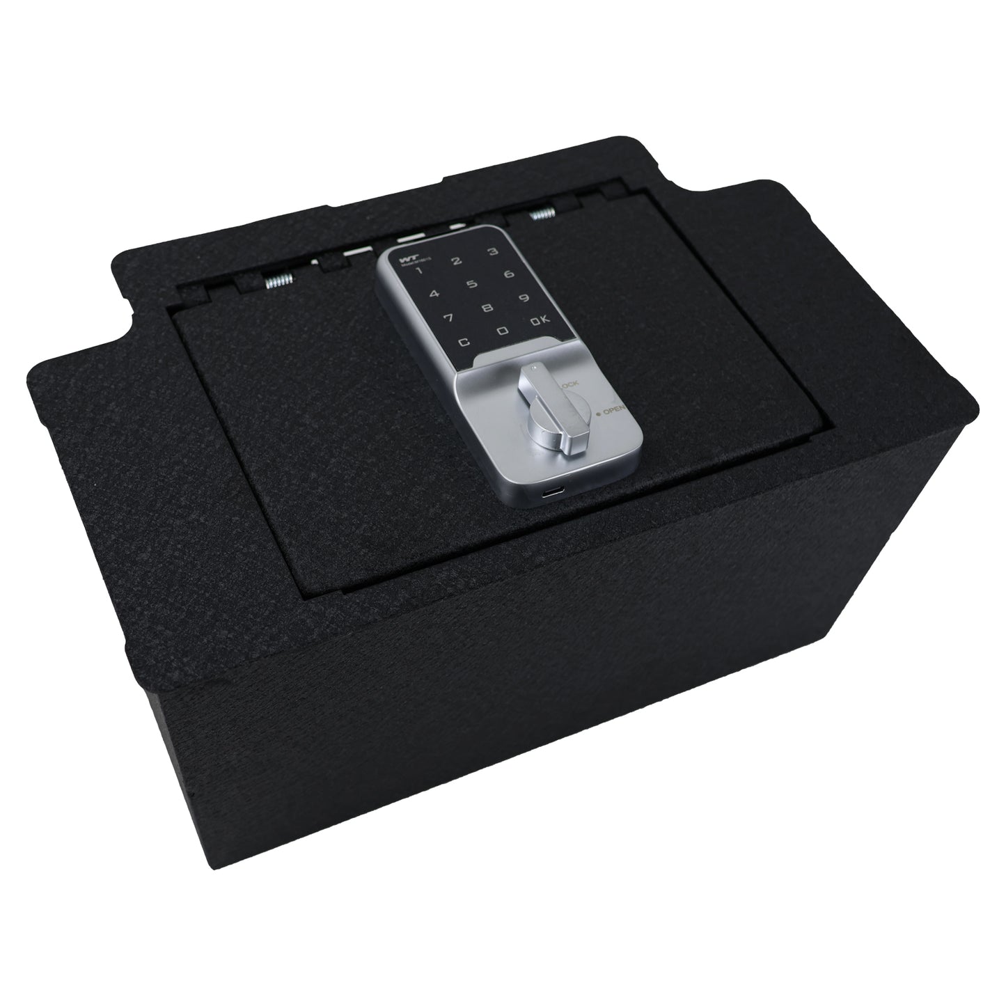 Console Safe Vault Box for Chevrolet Silverado (Electronic Keypad Lock): 2023-2025