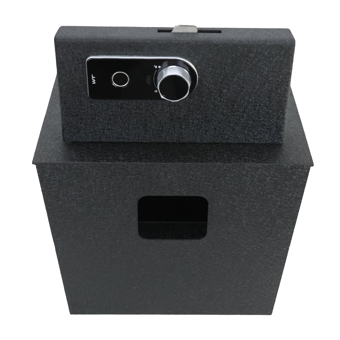 Rear Center Console Safe Vault Box for Lincoln Navigator (Fingerprint Lock with Key): 2018-2024