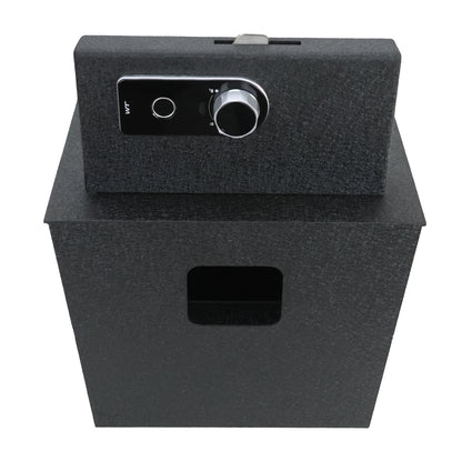 Rear Center Console Safe Vault Box for Lincoln Navigator (Fingerprint Lock with Key): 2018-2024