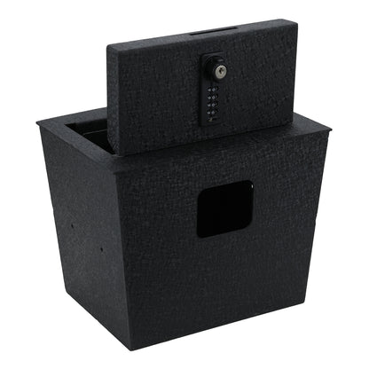 Rear Center Console Safe Vault Box for Lincoln Navigator (4-Digit Combo Lock with Key): 2018-2024