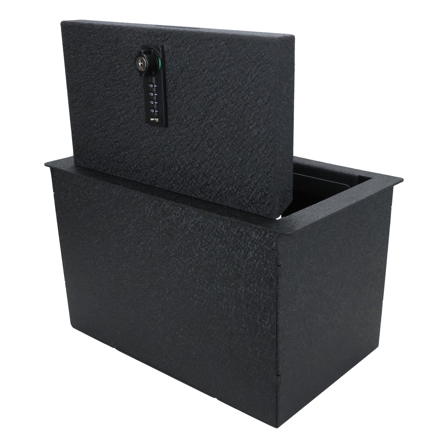 Console Safe Vault Box for Chevrolet Suburban (4-Digit Combo Lock with Key): 2015-2020