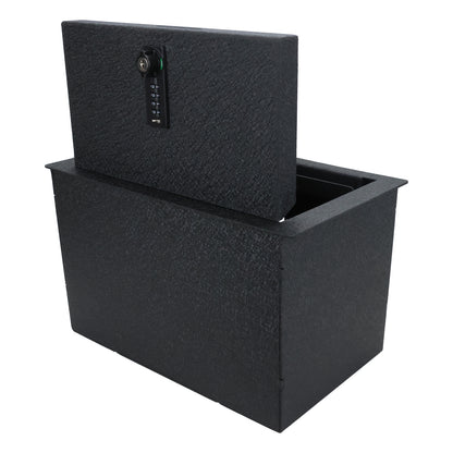 Console Safe Vault Box for Chevrolet Suburban (4-Digit Combo Lock with Key): 2015-2020