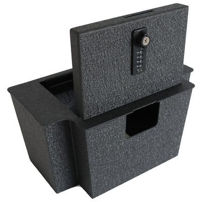 Console Safe Vault Box for Chevrolet Silverado (4-Digit Combo Lock With Key): 2023-2025