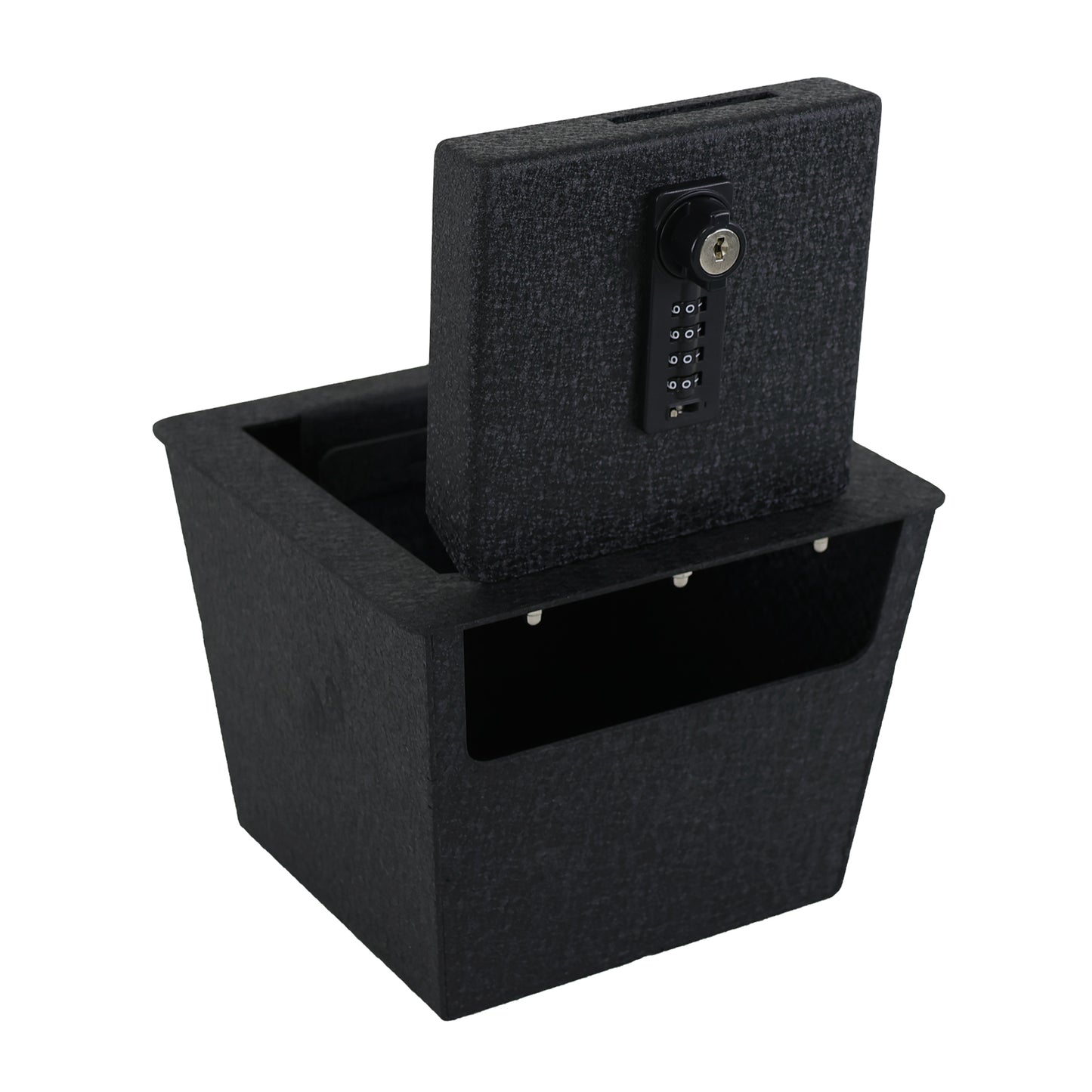 Console Safe Vault Box for Toyota FJ Cruiser (4-Digit Combo Lock with Key): 2007-2024