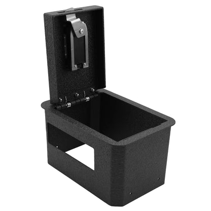 Console Safe Vault Box for 2025-2026 Infiniti QX80 (Fingerprint Lock with Key)