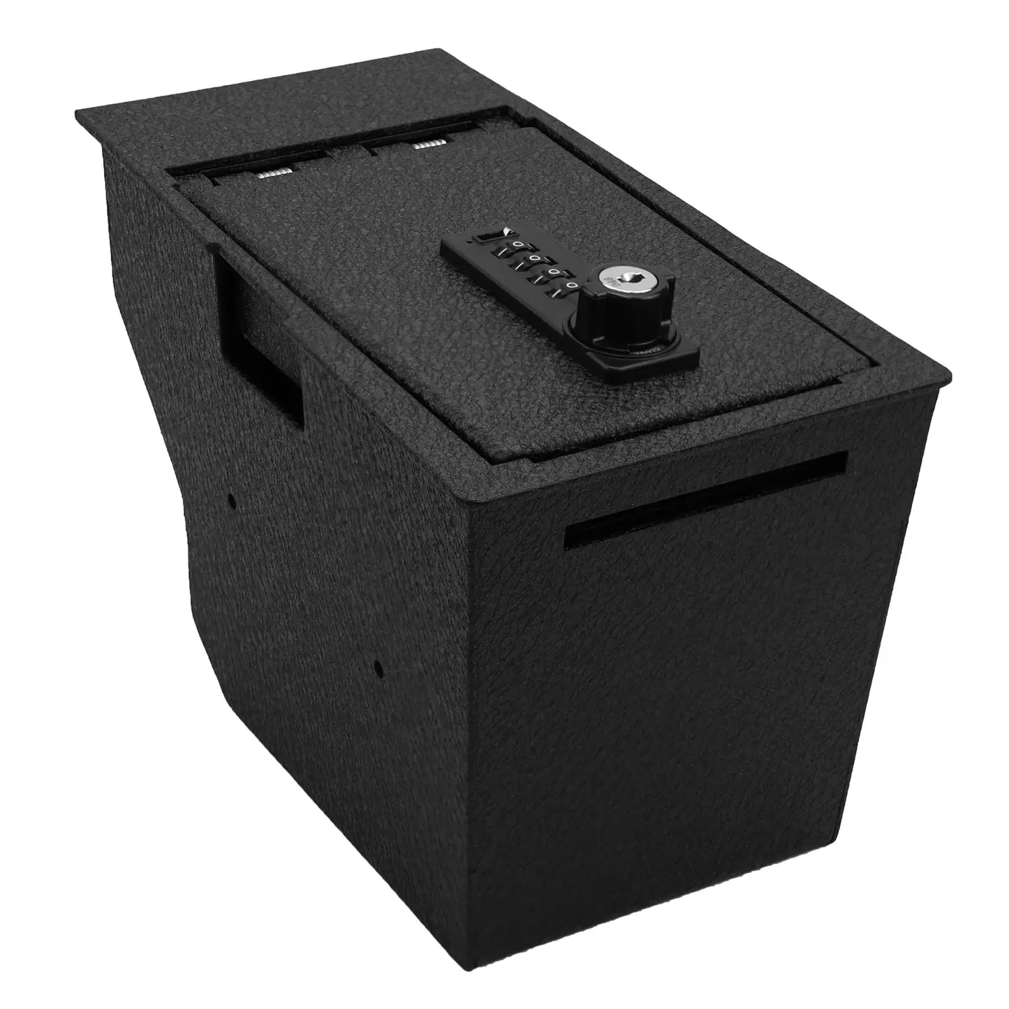 Console Safe Vault Box for 2020-2026 Cadillac XT5/XT6 (4-Digit Combo Lock with Key)