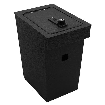Console Safe Vault Box for 2017-2024 Nissan Murano (4-Digit Combo Lock with Key)