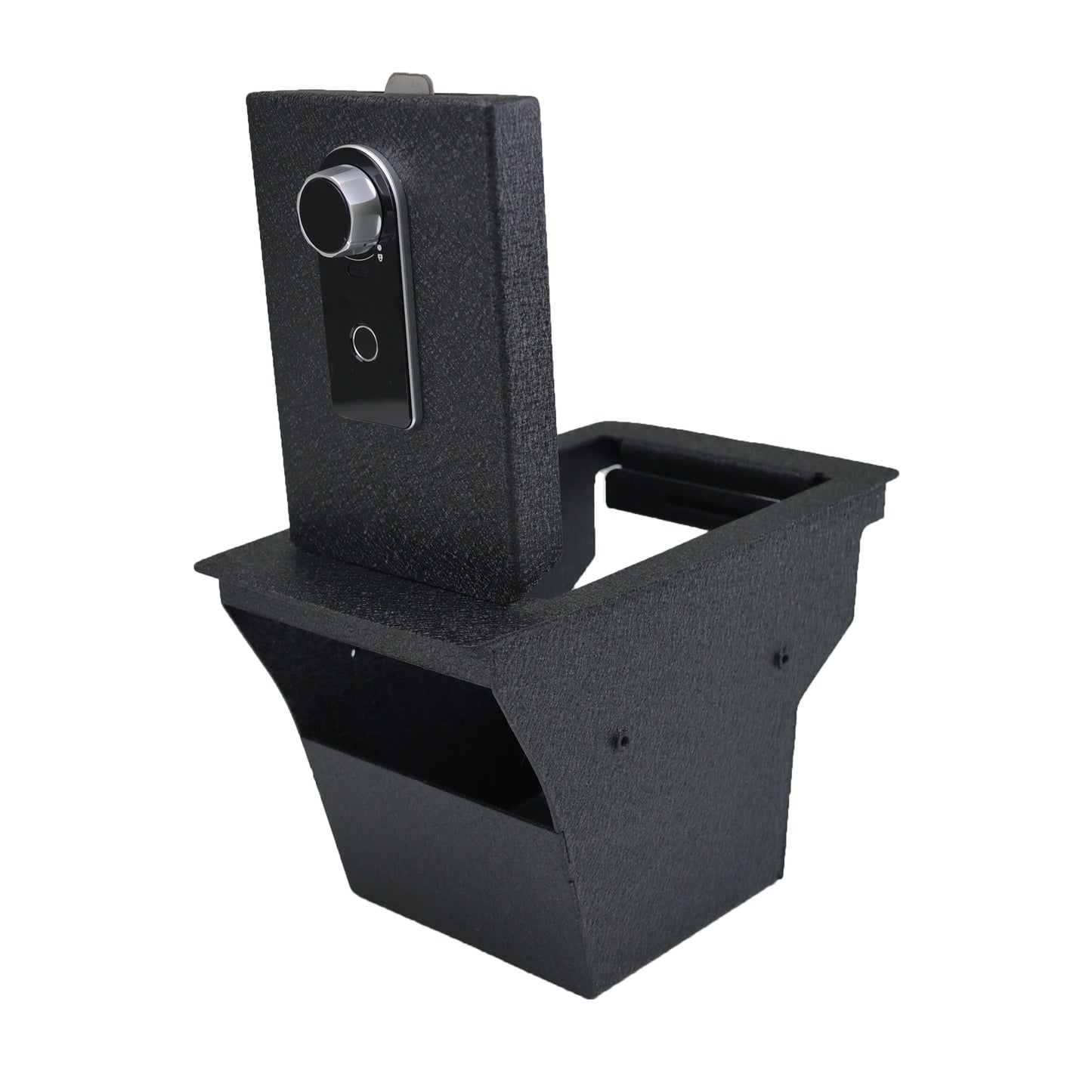 Console Safe Vault Box for Jeep Cherokee (Fingerprint Lock with Key): 2015-2024