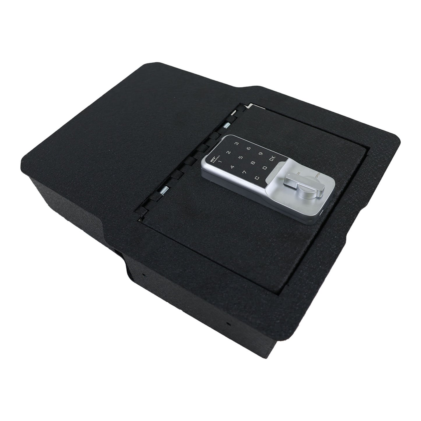 Underseat Console Safe Vault Box for Dodge Ram 1500/2500/3500 (Electronic Keypad Lock): 2020-2024