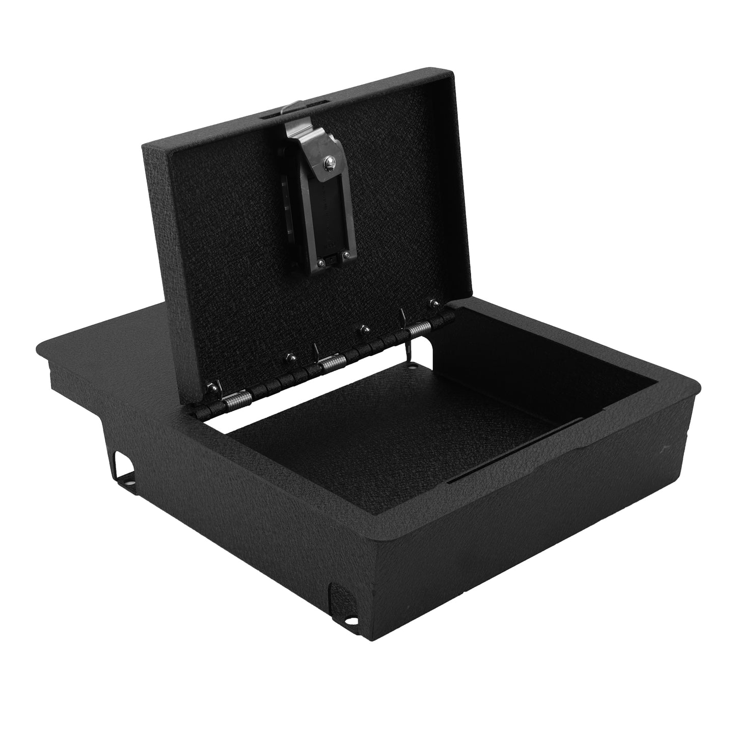 Underseat Console Safe Vault Box for Dodge Ram 1500 (Fingerprint Lock with Key): 2006-2019