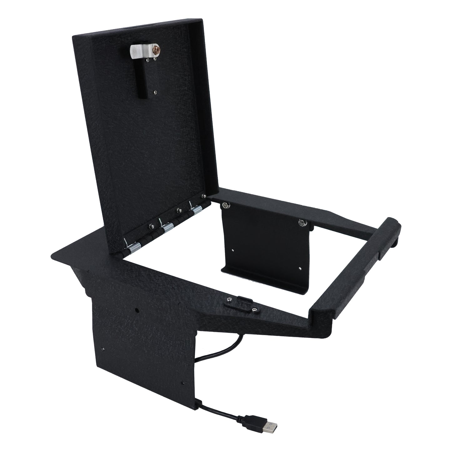 Console Safe Vault Box for Ford F150 Lightning (4-Digit Combo Lock with Key): 2021-2024