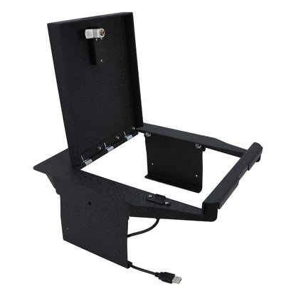 Console Safe Vault Box for Ford F150 Lightning (4-Digit Combo Lock with Key): 2021-2024