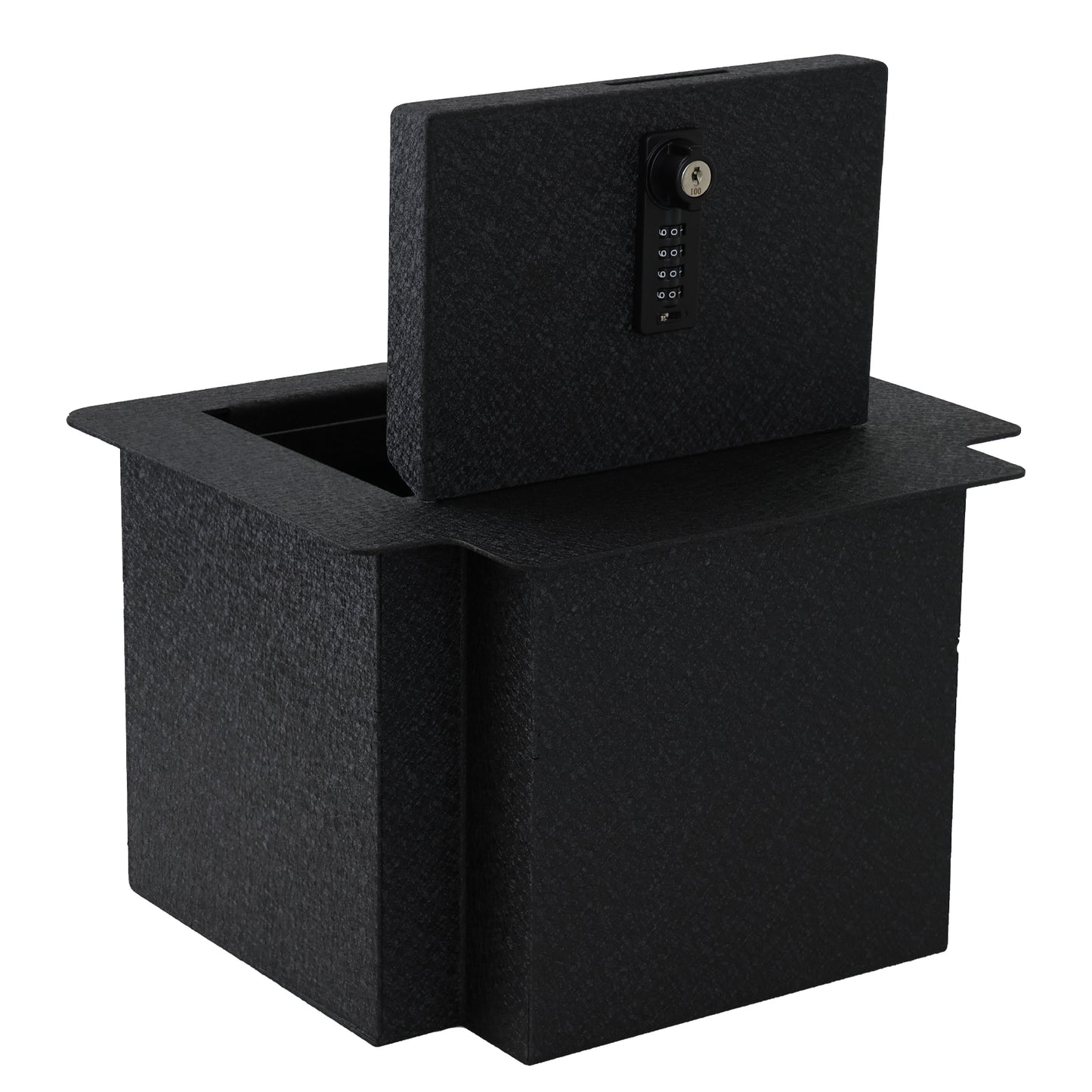 Console Safe Vault Box for GMC Yukon (4-Digit Combo Lock with Key): 2021-2025