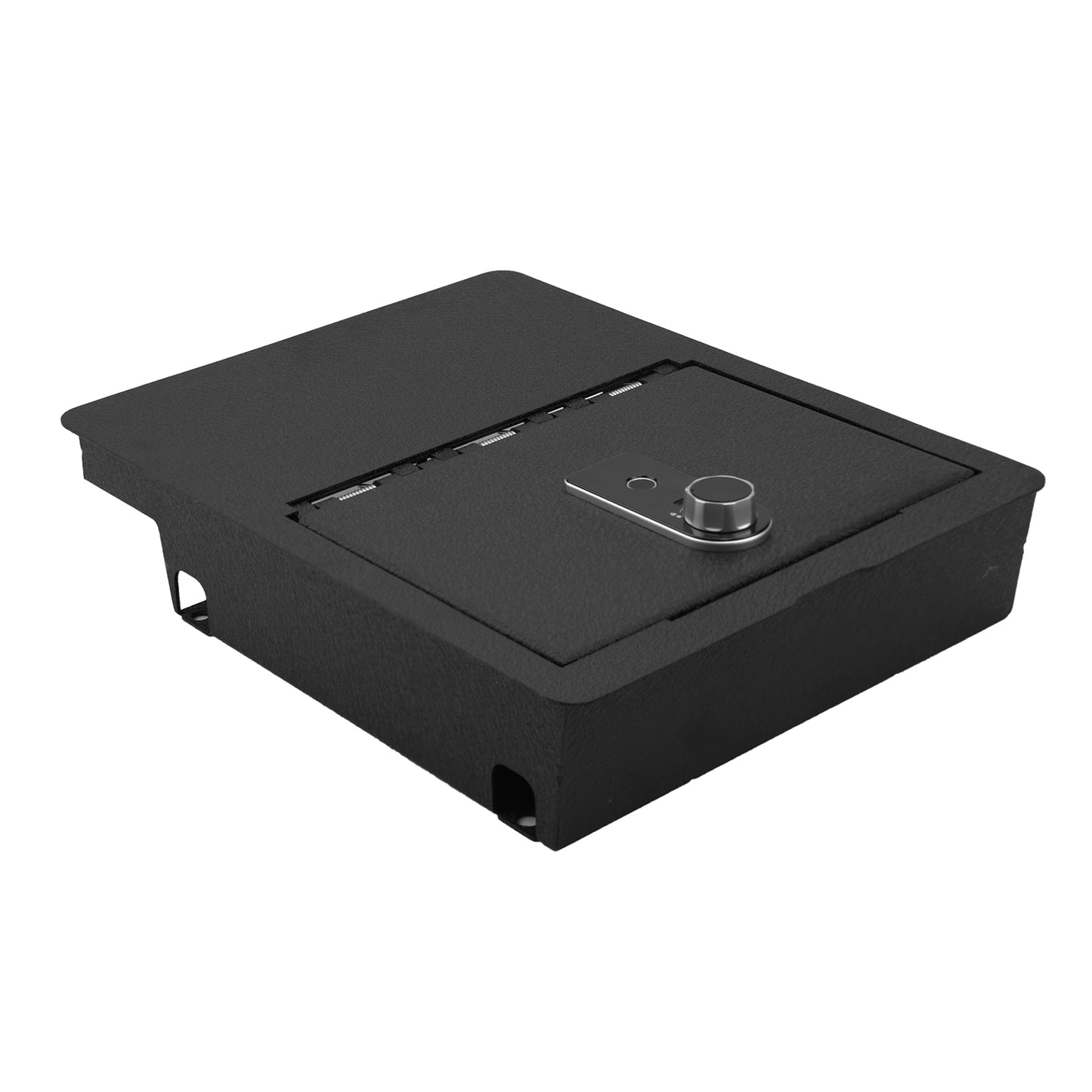 Underseat Console Safe Vault Box for Dodge Ram 1500 (Fingerprint Lock with Key): 2006-2019