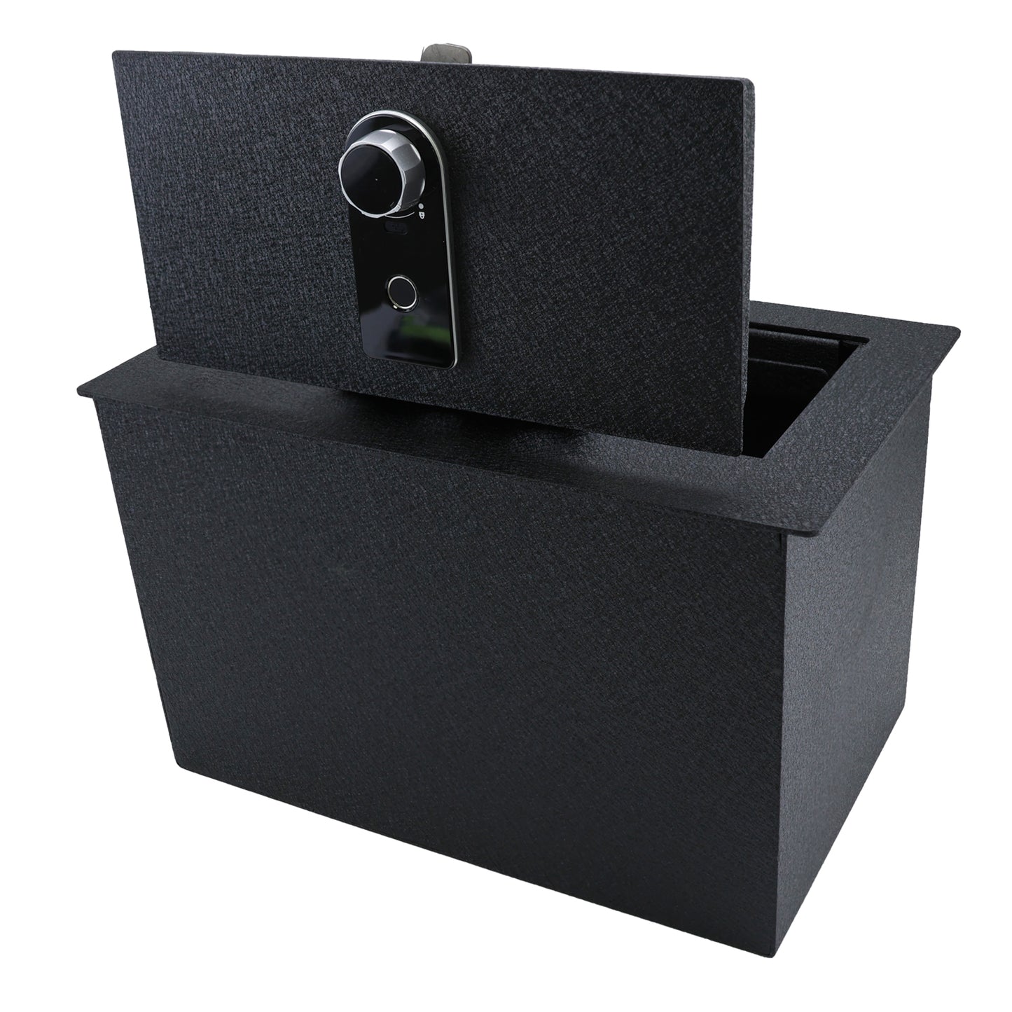 Pro Console Safe Vault Box for Chevrolet Suburban (Fingerprint Lock with Key): 2015-2020