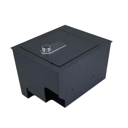 Pro Console Safe Vault Box for Nissan Titan (Fingerprint Lock with Key): 2016-2025