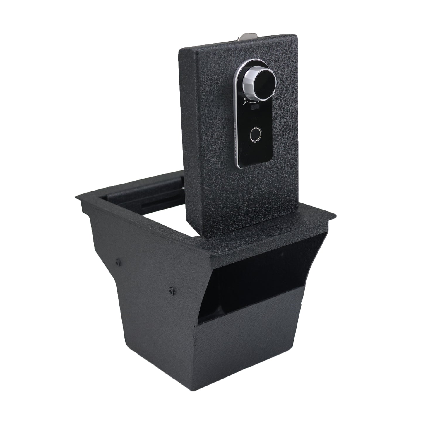 Console Safe Vault Box for Jeep Cherokee (Fingerprint Lock with Key): 2015-2024