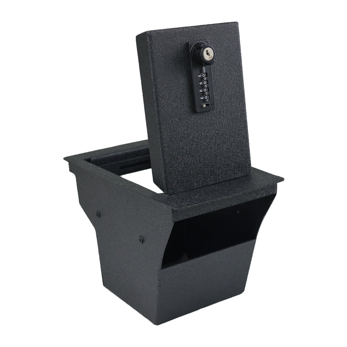 Console Safe Vault Box for Jeep Cherokee (4-Digit Combo Lock with Key): 2015-2024