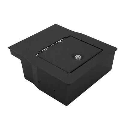 Console Safe Vault Box for 2015-2020 Ford F150 40/20/40 Bench Seat Fold Down Armrest (Triple Lock)