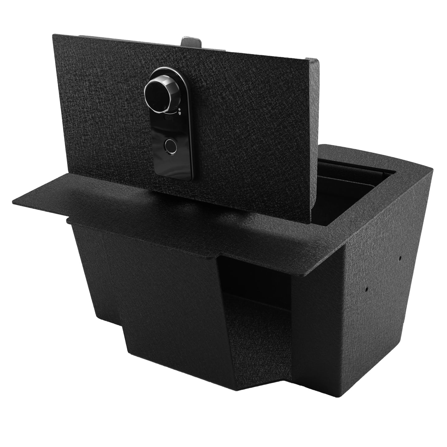 Pro Console Safe Vault Box for Dodge Ram 1500 (Fingerprint Lock with Key): 2009-2018