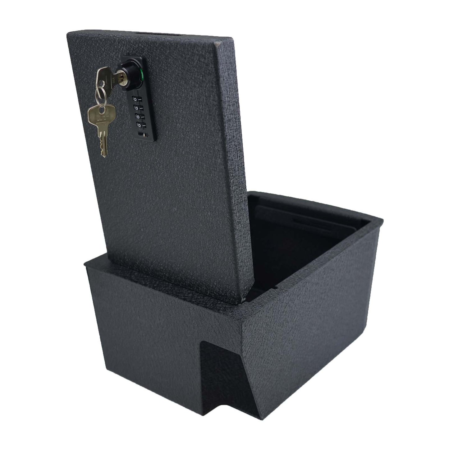 Console Safe Vault Box for Volkswagen Atlas (4-Digit Combo Lock with Key): 2018–2023
