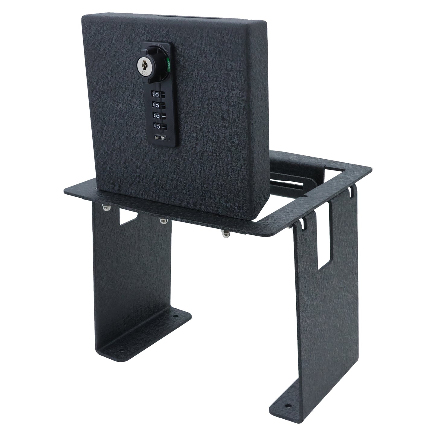 Console Safe Vault Box for Jeep Wrangler JL (4-Digit Combo Lock with Key): 2018-2022