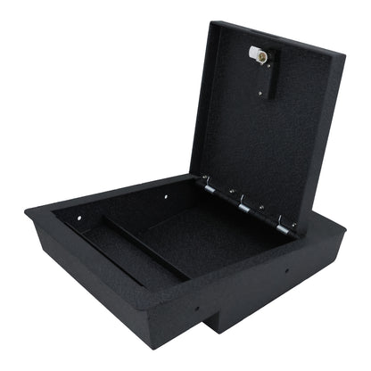 Underseat Console Safe Vault Box for Chevrolet Silverado 1500 (4-Digit Combo Lock with Key): 2014-2018