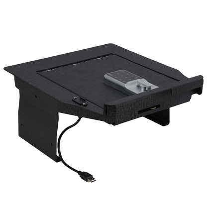 Console Safe Vault Box for Ford F-150 Lightning (Electronic Keypad Lock): 2021-2024
