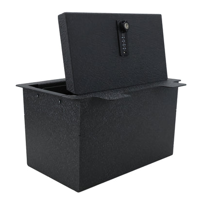 Console Safe Vault Box for Chevrolet Silverado 1500 (4-Digit Combo Lock with Key): 2019-2022