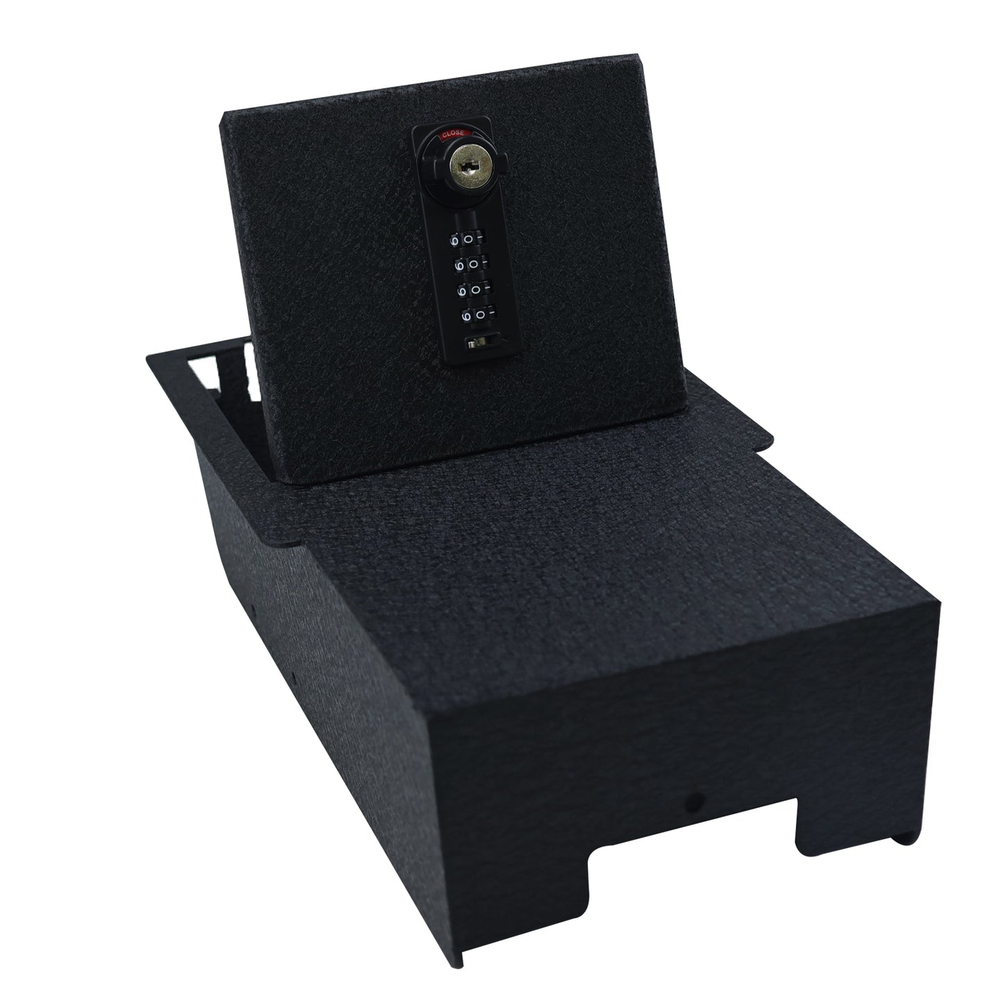 Console Safe Vault Box for Tesla Model Y (4-Digit Combo Lock with Key):  2021-2024