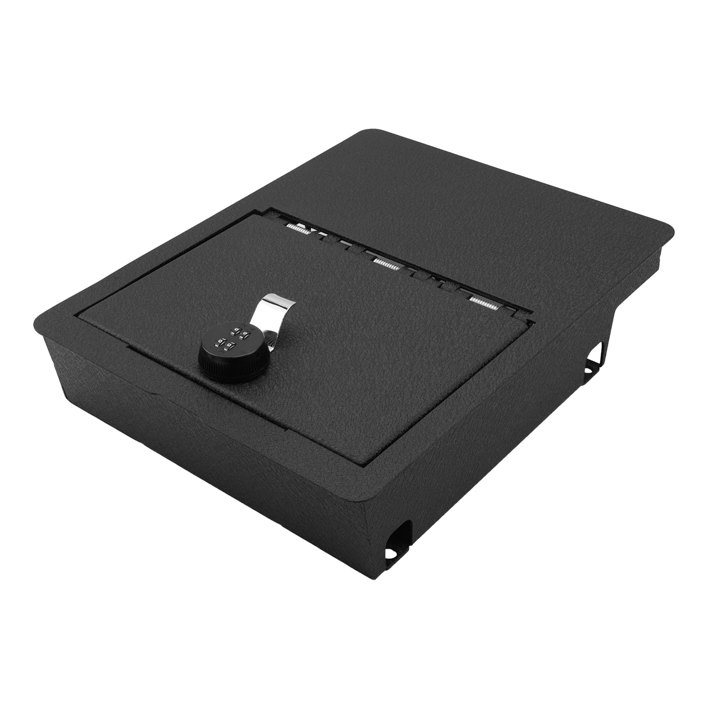Underseat Console Safe Vault Box for Dodge Ram 1500 (4-Digit Combo Lock): 2006-2019