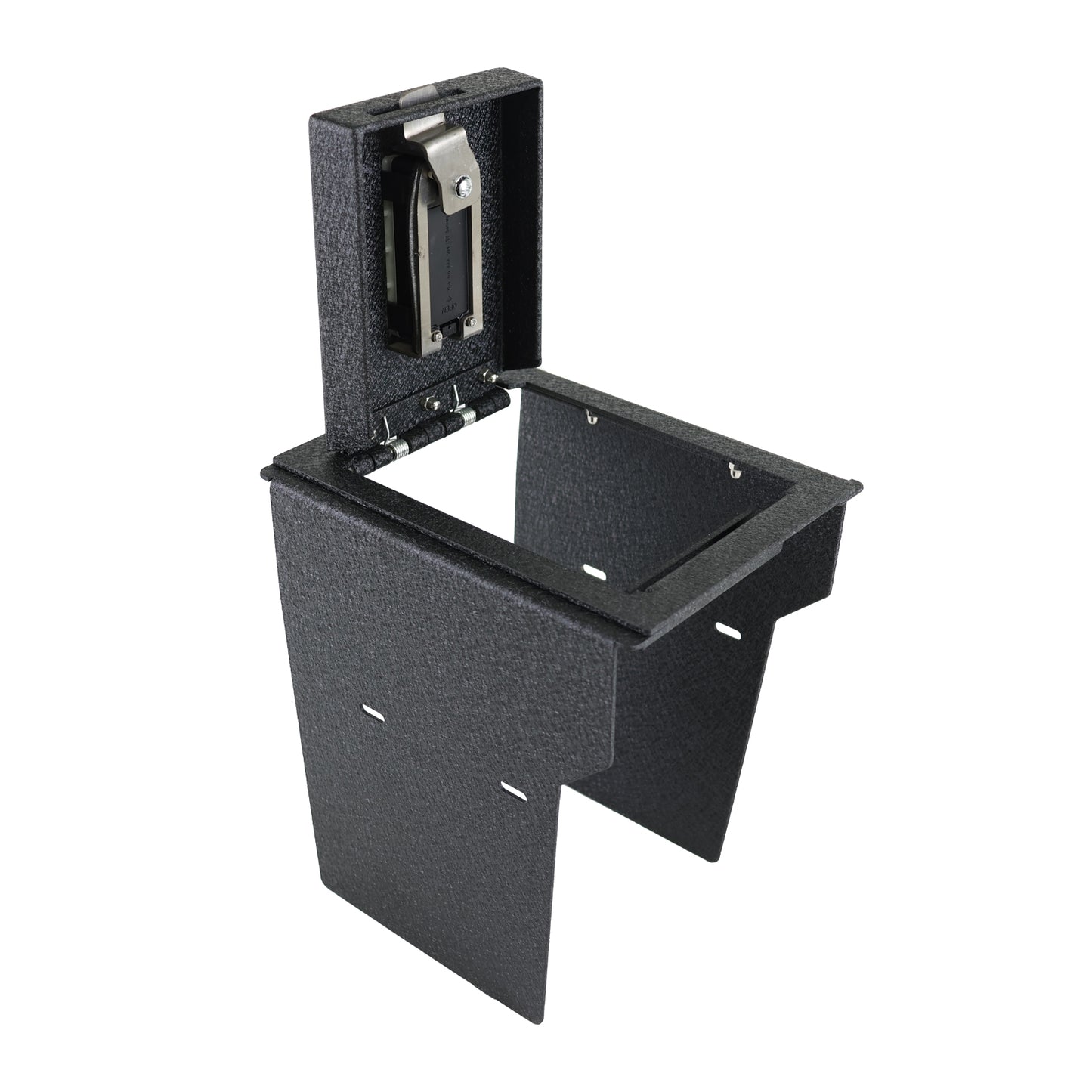 Console Safe Vault Box for Rivian R1T (Fingerprint Lock with Key): 2021-2025