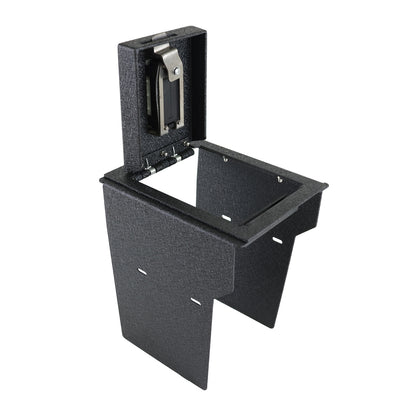 Console Safe Vault Box for Rivian R1T (Fingerprint Lock with Key): 2021-2025