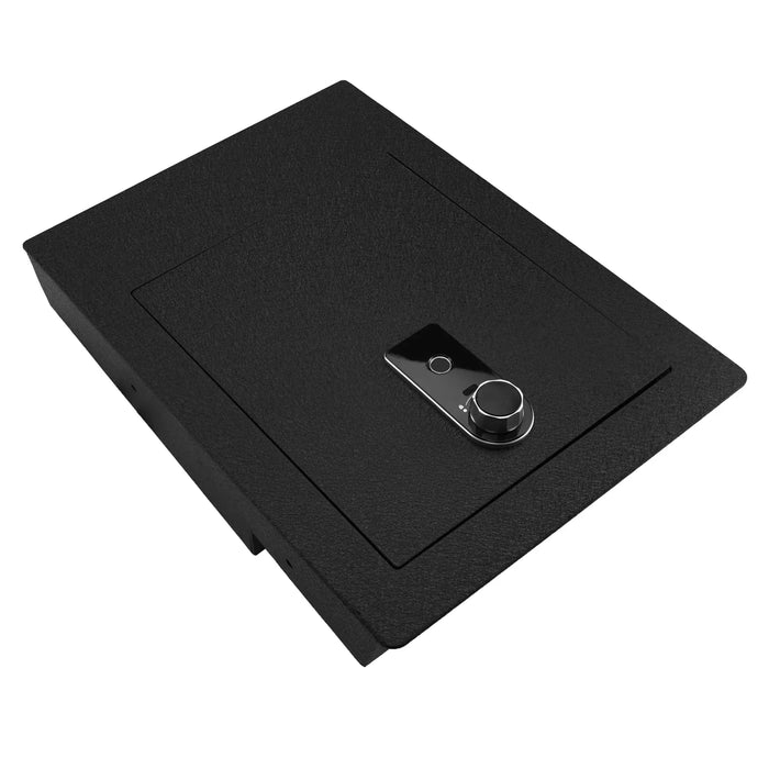 Pro Underseat Console Safe Vault Box for Chevrolet Silverado 1500 (Fingerprint Lock with Key): 2014-2018