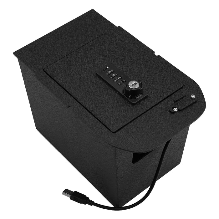 Pro Console Safe Vault Box for Toyota RAV4 (4-Digit Combo Lock with Key): 2019-2025