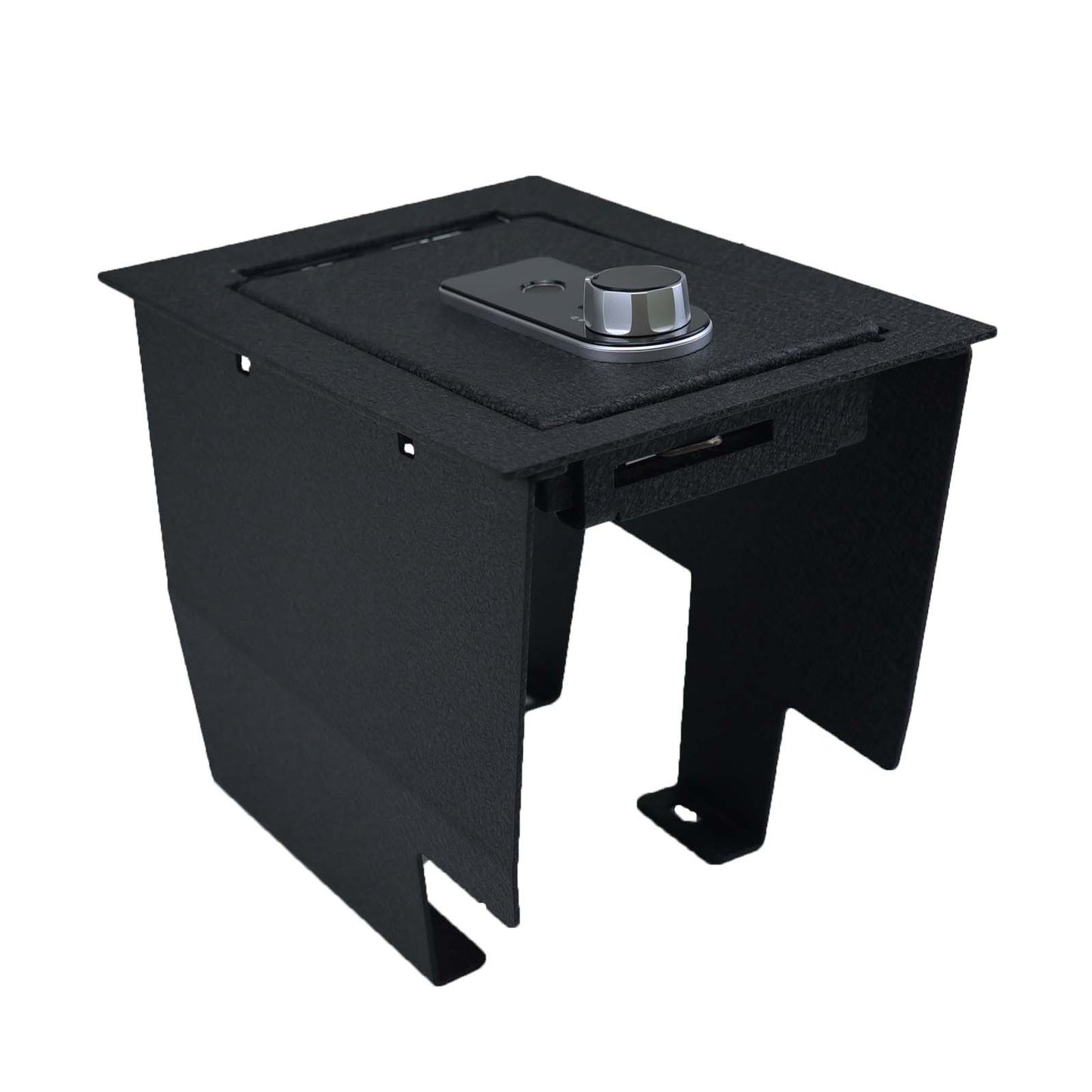 Console Safe Vault Box for Dodge Charger (Fingerprint Lock with Key): 2015-2023