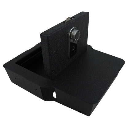 Underseat Console Safe Vault Box for Dodge Ram 1500 (Fingerprint Lock with Key): 2020-2024