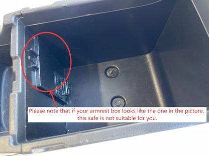 Pro Console Safe Vault Box for Toyota 4Runner (4-Digit Combo Lock with Key): 2003-2009