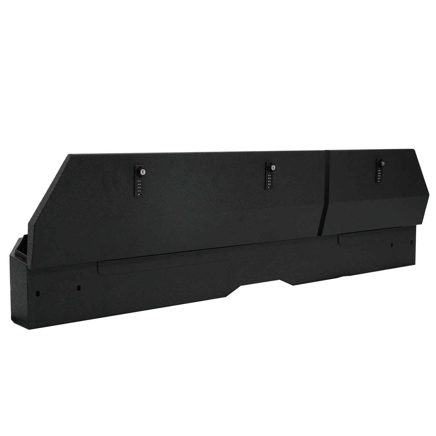 Underseat Console Safe Vault Box for 2019-2026 Chevrolet Silverado 1500 4 door model (Fingerprint Lock with Key)